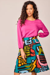 Multicolored Top Skirt